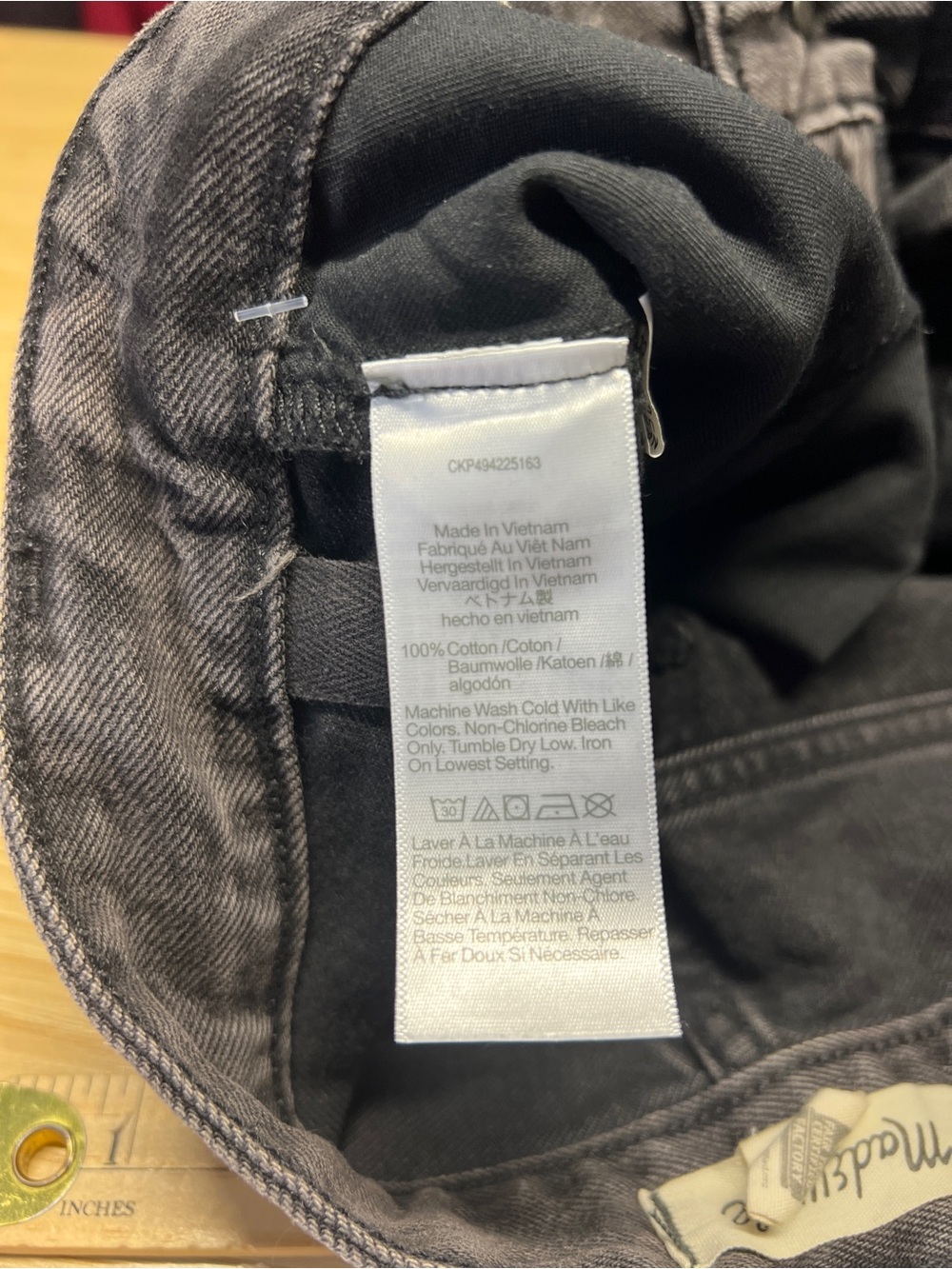 Madewell The Darted Barrel-Leg Jean Olenda Wash Size 24 - Picture 11 of 16